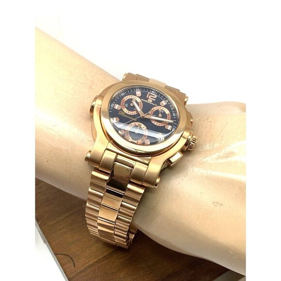 Oceanaut Men's Watch OC0827 Baccara Quartz Chronograph Rose Gold Blue Dial 41mm - Picture 5 of 14